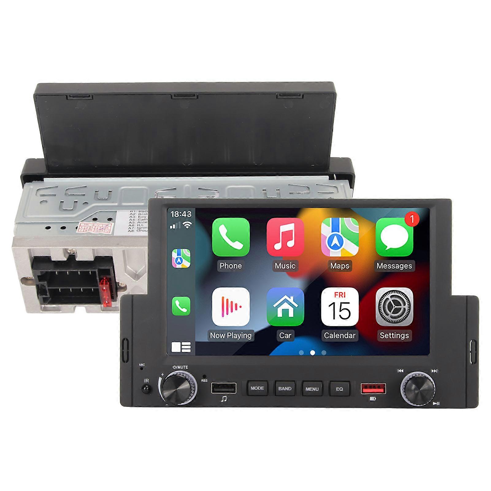 Lettore multimediale per auto da 6,2 pollici Carplay cablato per Android Auto 12 telecamere di backup a LED Ricevitore stereo per auto BT5.1 