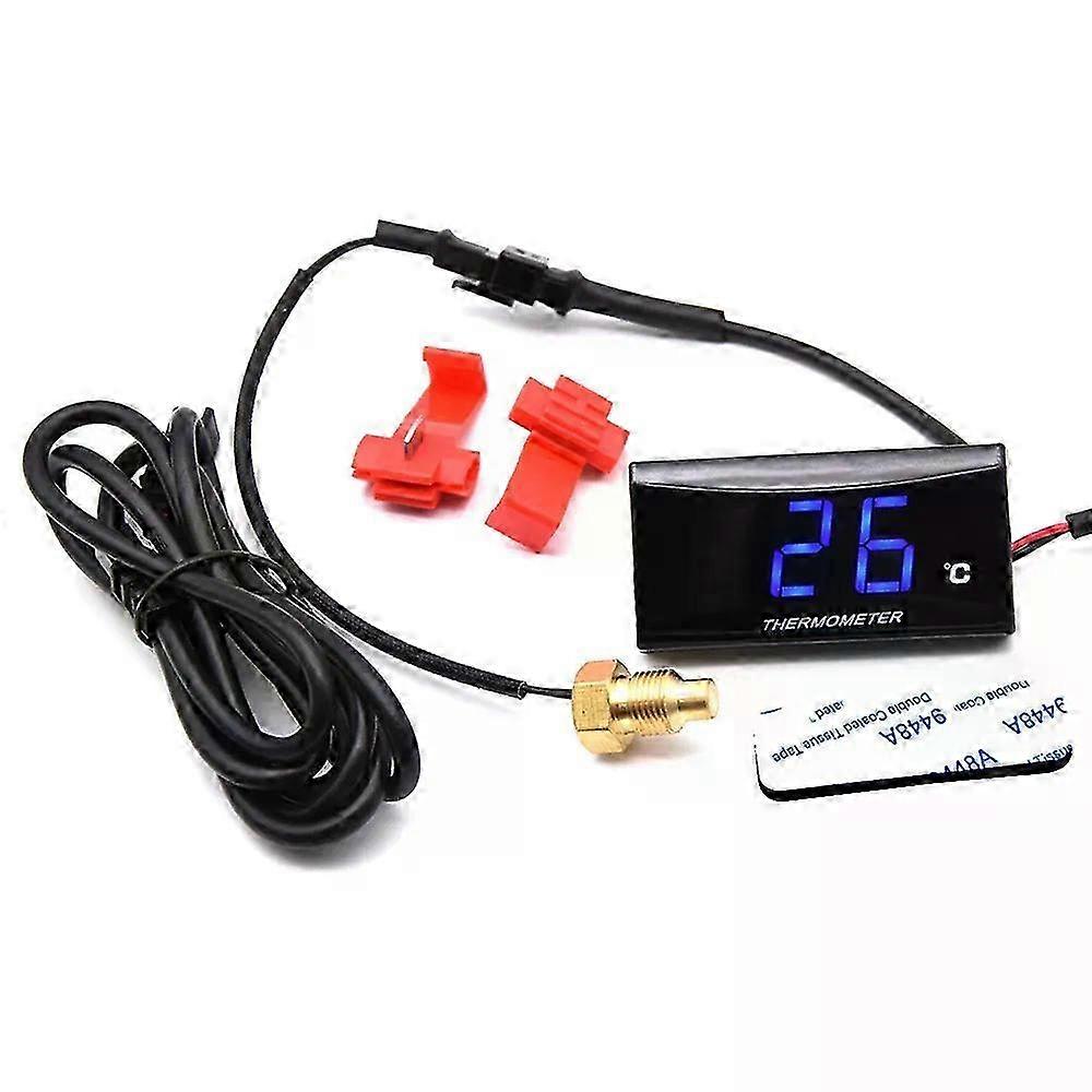 Universal LCD Digital Motorcycle Thermometer Gauge Water Temp Adapter for Various Models Including XMAX250, 300, NMAX, CB 400, and CB500X
