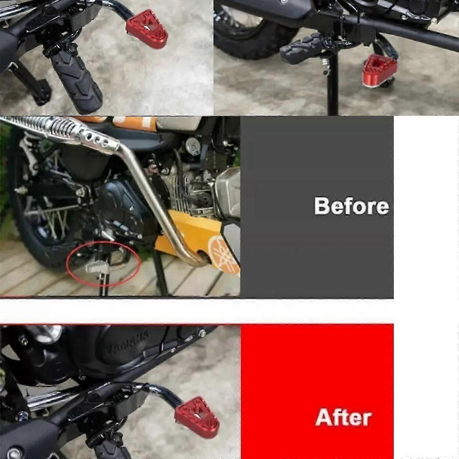 Motorcycle Rear Foot Brake Pedal Cover Wearproof Brake Pedal Extension Plate Black