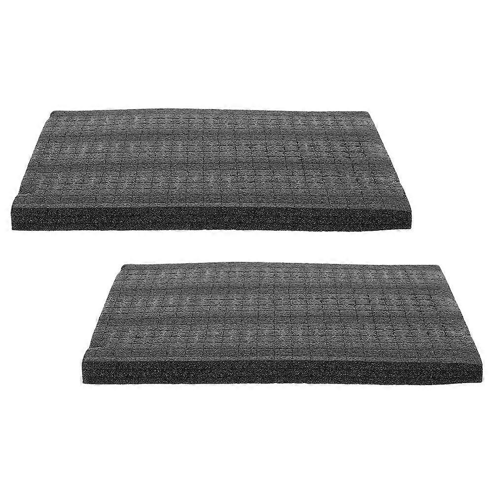 and Pluck Foam Inserts Shock-Absorbing Toolbox Liners Black Pearl Cotton 33.40X25.00X2.00CM Tool Protection 2Pcs