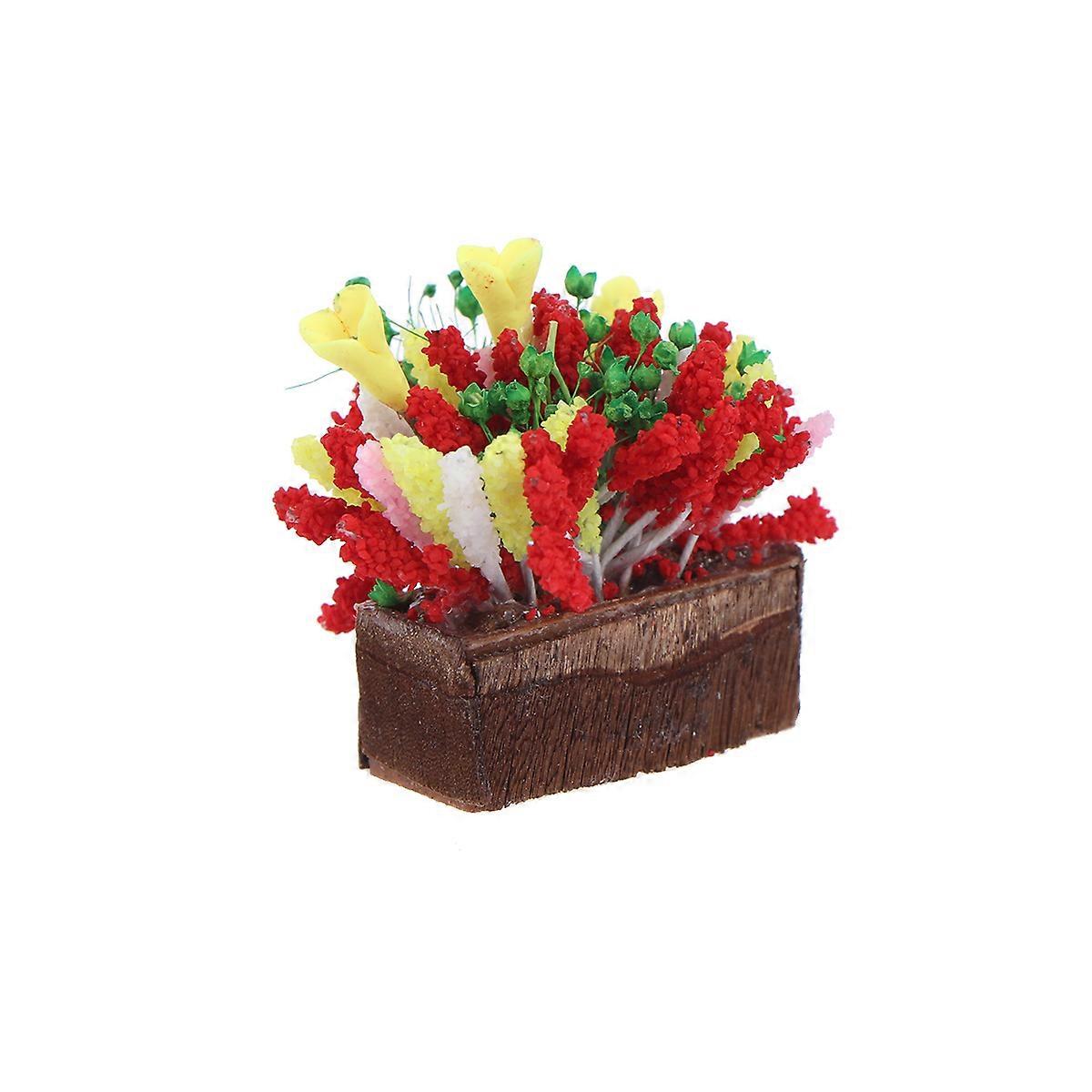 Flower Decorations Miniature Tiny Clay Pots for Indoor Display Kids Resin 3.50X2.80X1.50CM 1Set