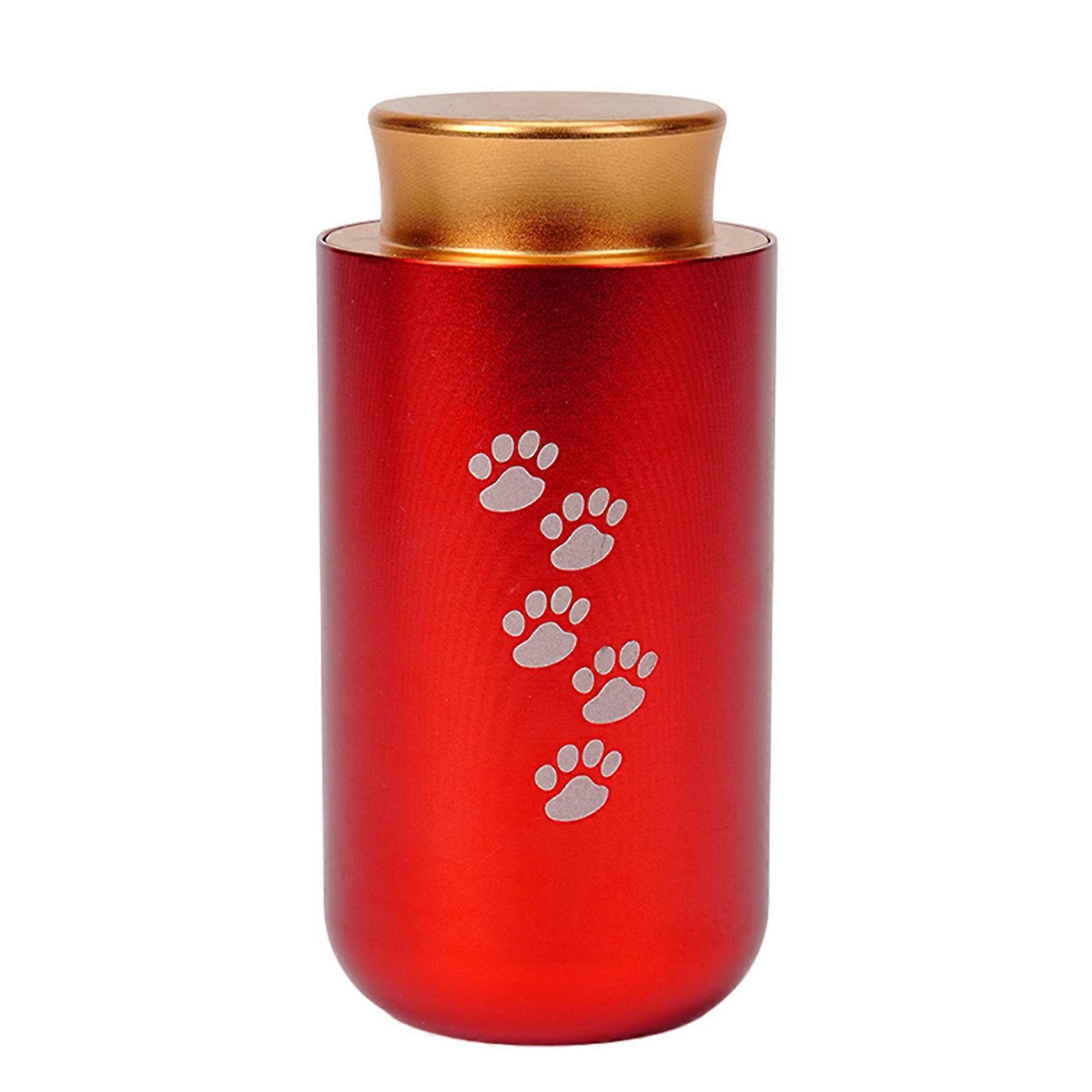 Simple Casket Ashes Jar Vessel Ashes Casket for Pet Urn Carvings Casket Memorial Small Jar Urn Container Multicolor