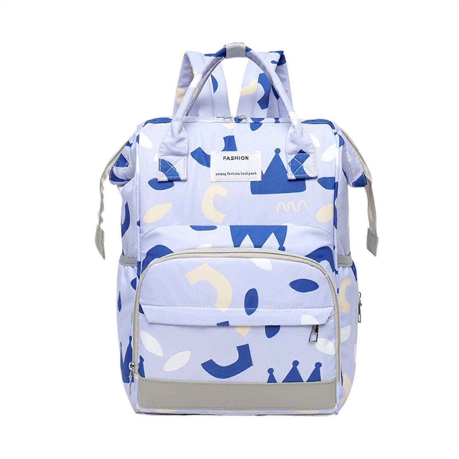 Nappy Bag Backpack, Nappy Travel Tote, Mother Pouch, Large Capacity Design, Multiple Pockets for Organisation, Ideal for Bottles Diapers Storage