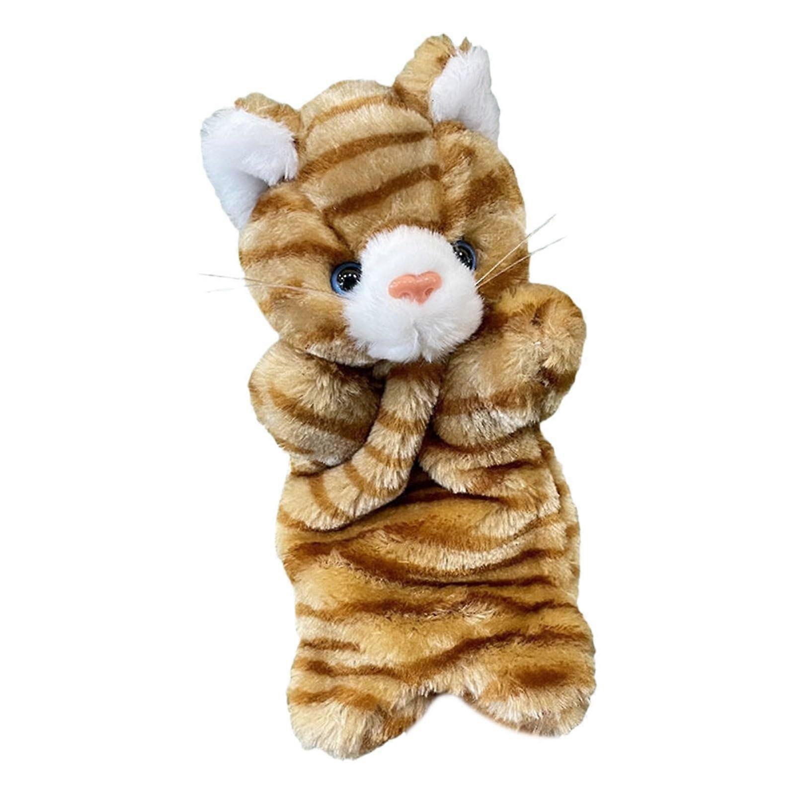 Cat Wrestling Glove Toy Hand Puppet for Playing Training (Orange)