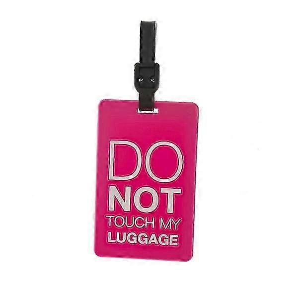 Pink Do Not Touch Luggage Tag for Suitcase
