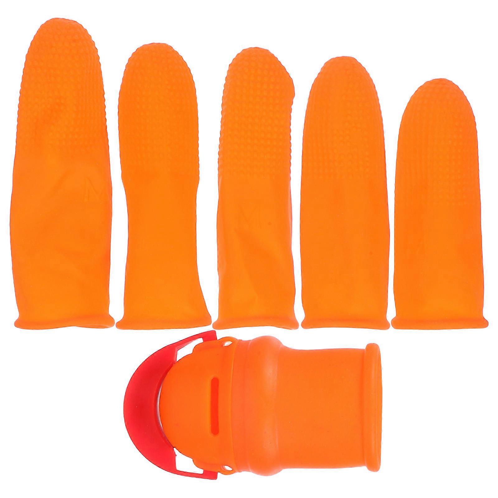 Portable Vegetable Picking Set Thumb for Harvesting Gardening Supplies Iron Material 5.10X2.30X2.30CM Pepper Picking 1 Set