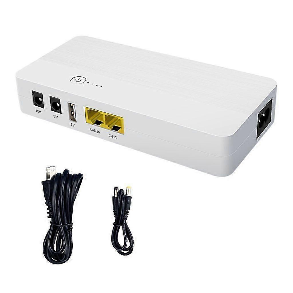 Portable UPS Battery Backup Emergency Uninterrupted Power Supply POE24V Output with Power Cable for Camera and Router