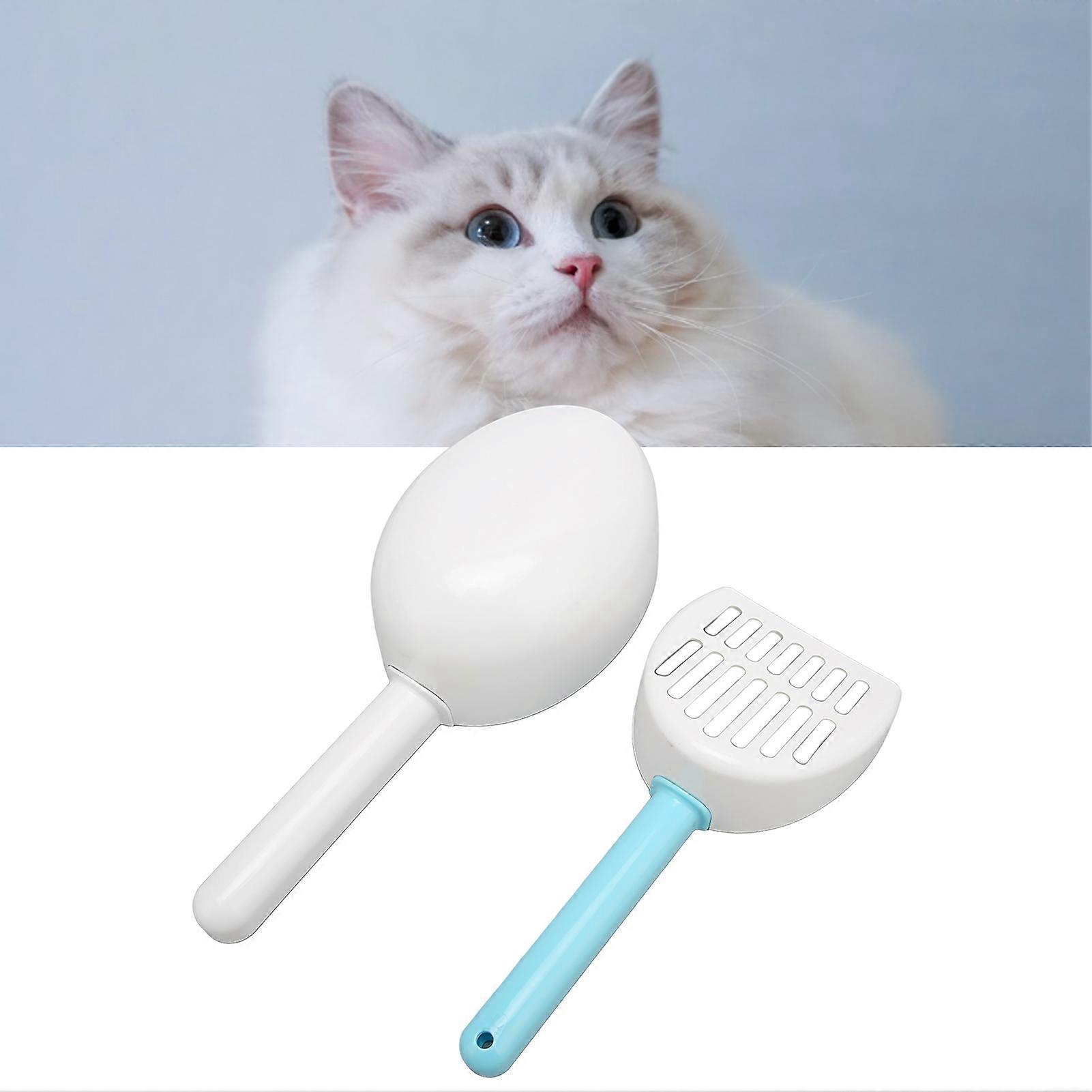 חתול חול סקופר סיפון כפול ערכת נייד חתול קקי חפירה עם מחזיק עבור ארגז חול לחיות מחמד חומרי ניקוי 