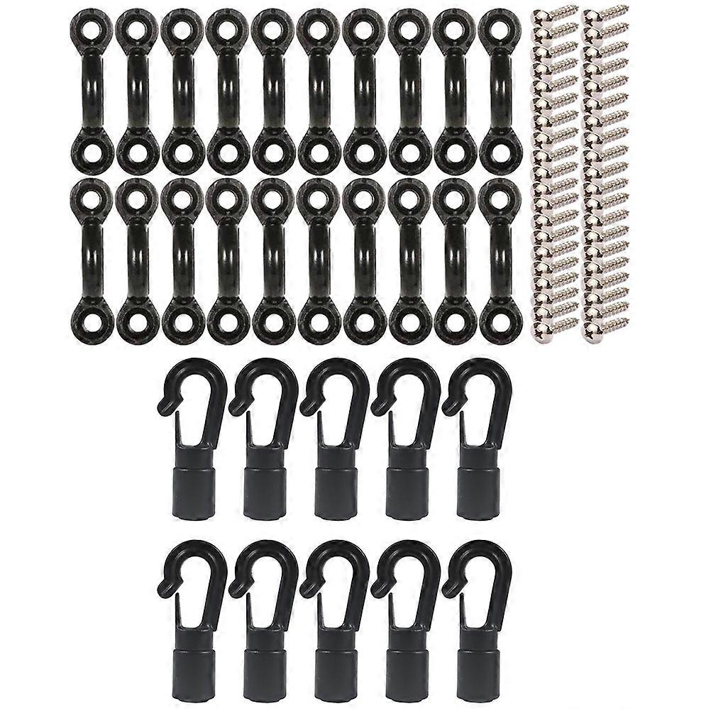 Kayak C-Shaped Buckles Rope Buckle for Load Bearing 1Set with Screws