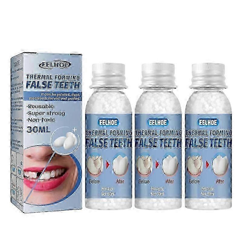 3パック強い歯の歯の修理一時的な歯科セメントキャビティ充填キットホーム、ハッピーH