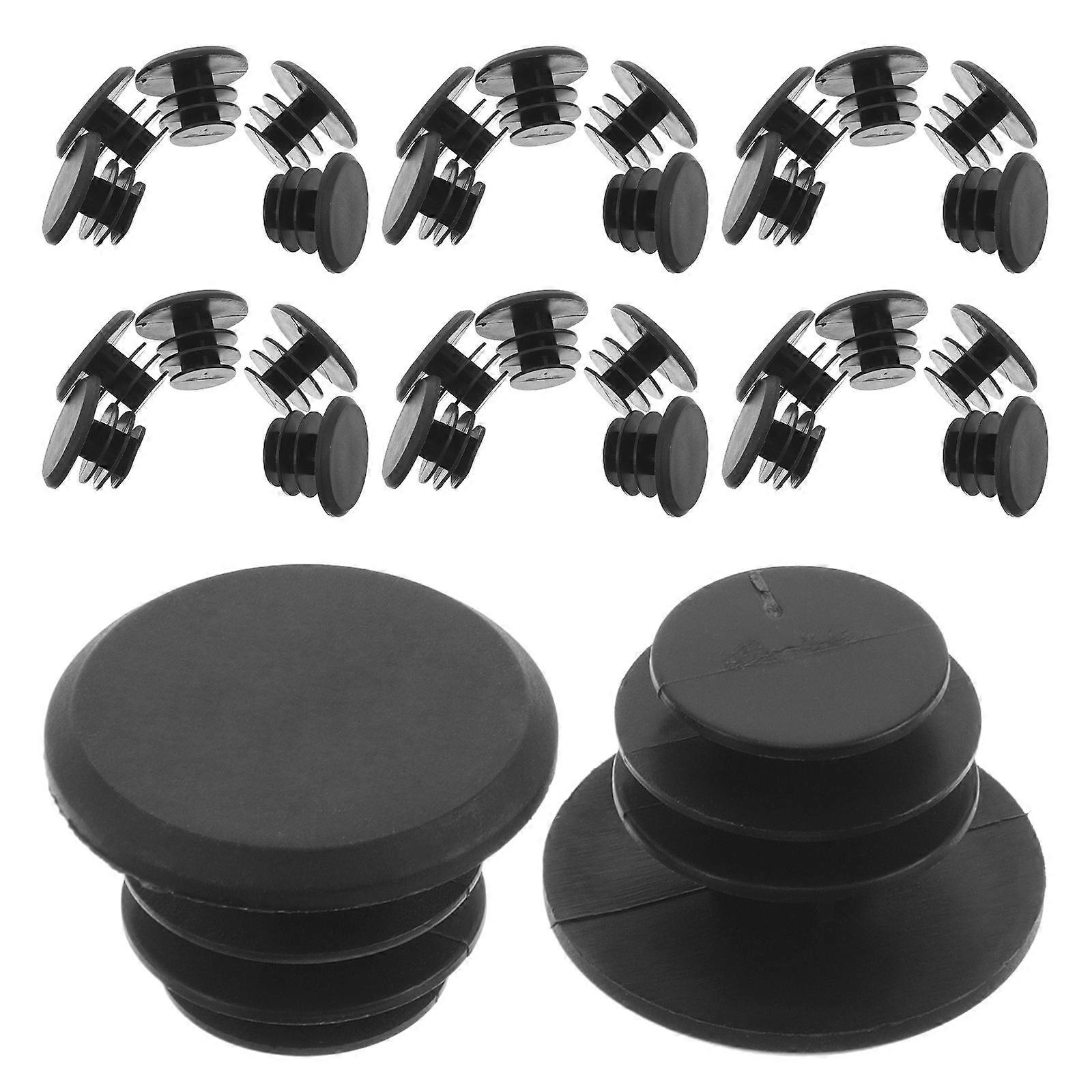 40pcs Durable Mountain Bike Handlebar End Caps Easy Install Grip Covers for Road Cyclists Reliable Replacement Bar Plugs