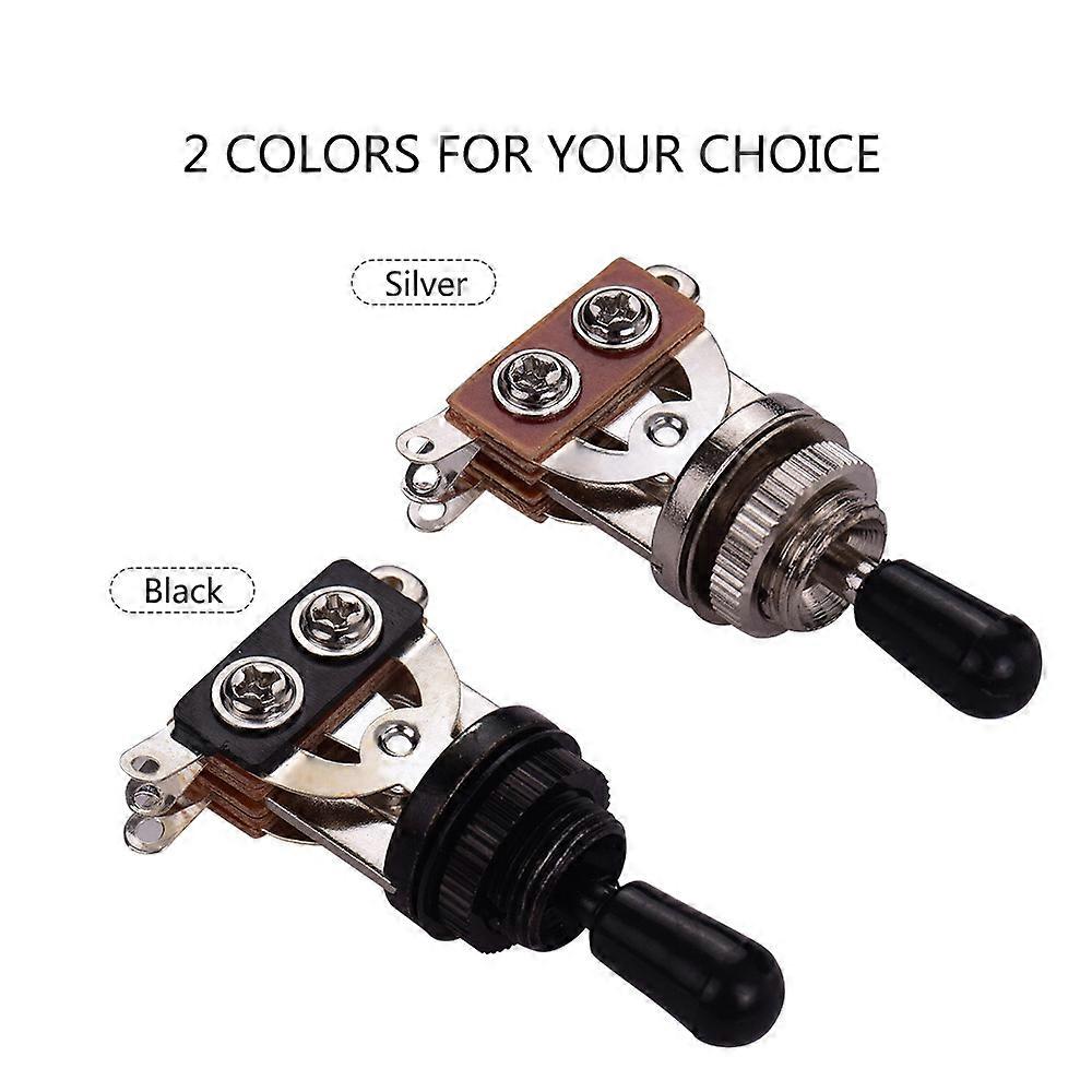 3 Way LP SG Elecric Guitar Switch 3-Position Pick-up Selector Toggle Silver Top