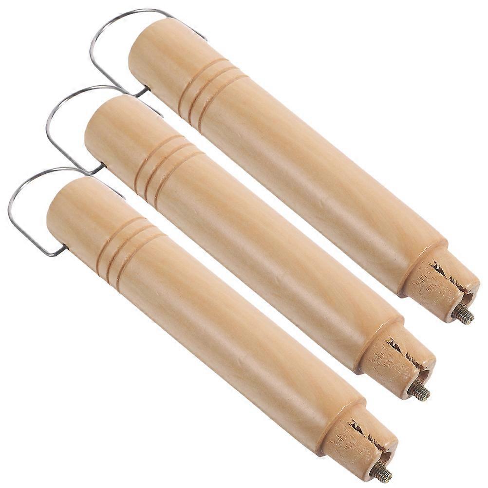 3pcs Wooden Pot Handle Replacement for Small Milk & Soup Pots – Ergonomic, Stylish Design for Comfortable, Secure Cooking Accessory