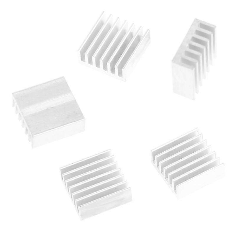 5pcs High Quality 14x14x6mm Aluminum Heat Sinks for LED Power Memory Chip IC - DIY Cooling Solution for Electronics Projects