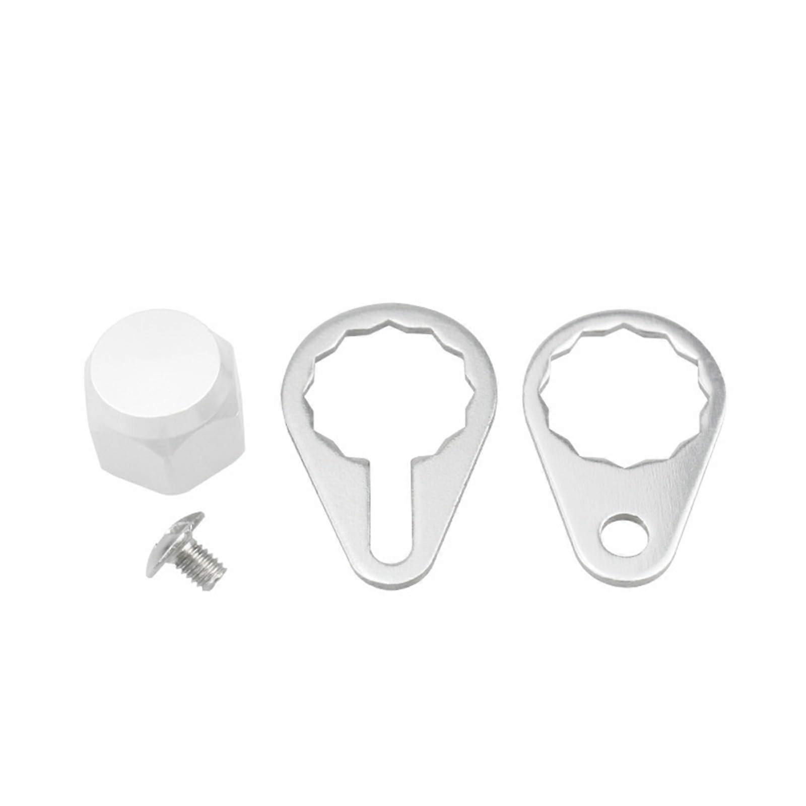 Fishing Reel Locking Plate With Screws & Nut Covers For Baitcasting Reels Left/Right Handle Compatibility
