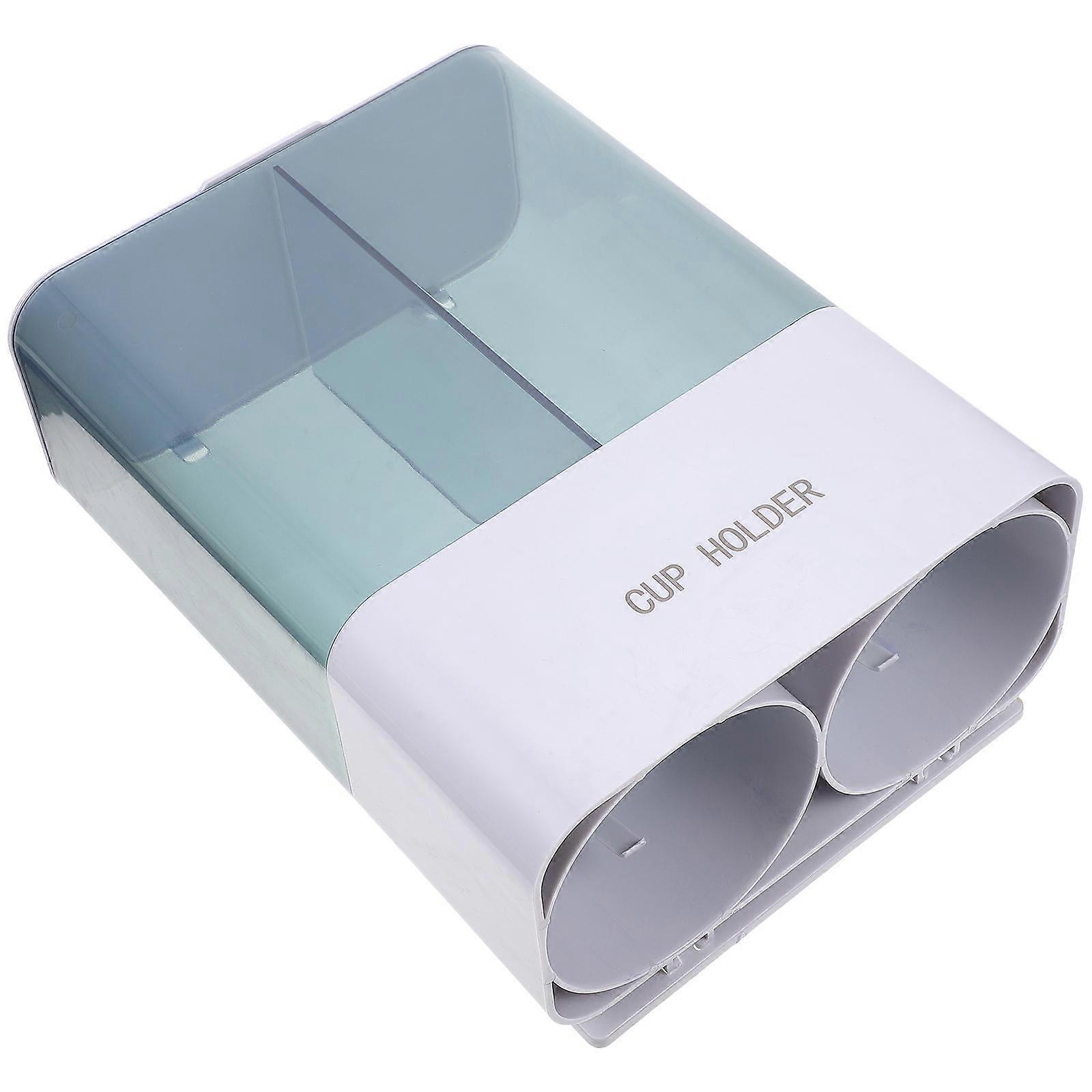 Wall Mounted Dispenser with Dustproof Cover for Storage Use in Light Grey