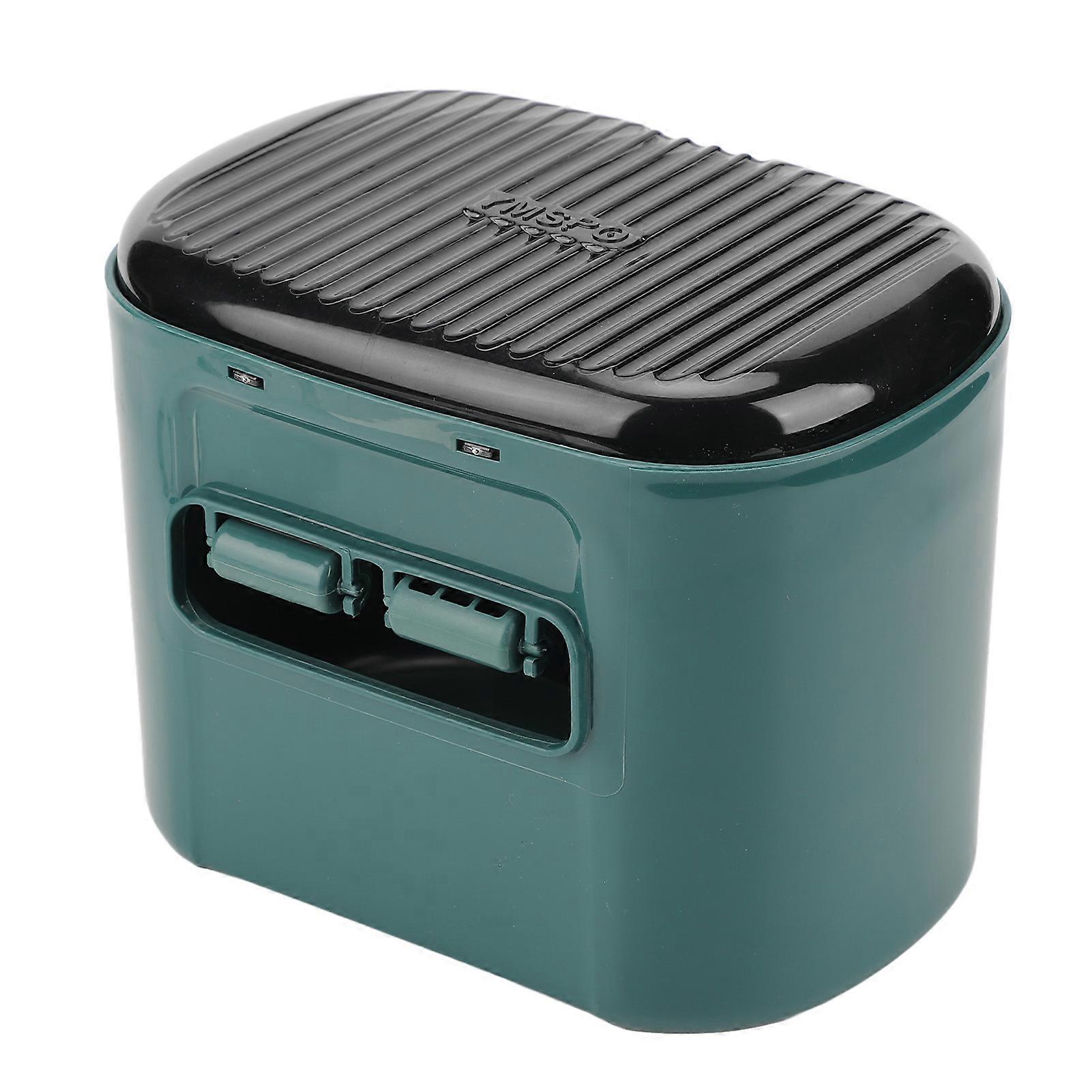 Wall Mounted Tissue Box Plastic Transparent Visualization Non Perforated Large Space Kitchen Napkin Holder Green