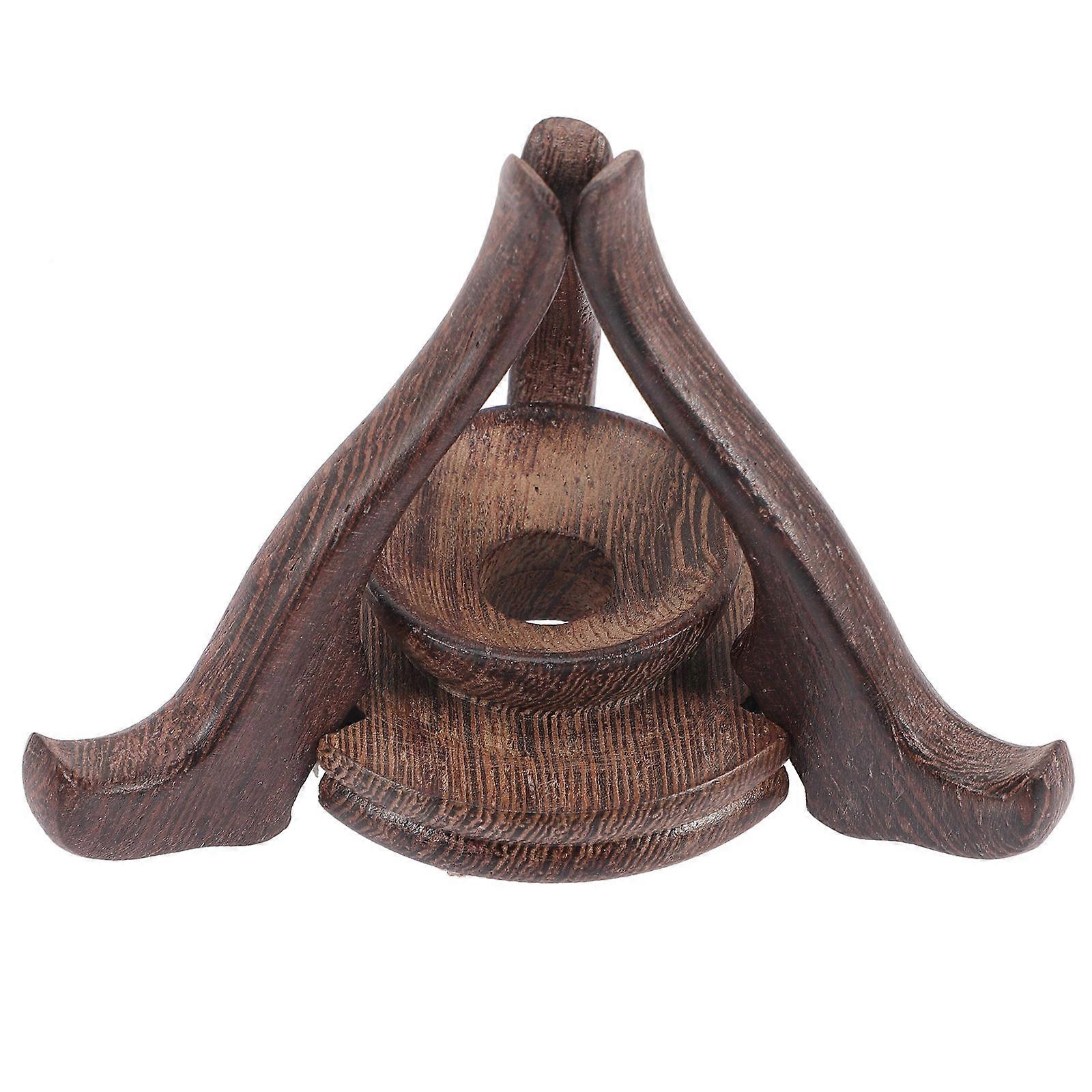 Crystal Ball Stand with Plastic Material in Coffee Color for Storage Stable and Practical Design 7.5 Inches