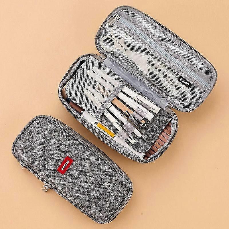 Multi-Compartment Professional Pencil Case for Office & School Supplies