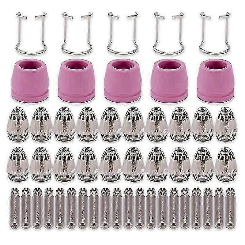 Ag60 Sg-55 Wsd-60 Plasma Cutter Cutting Torch Tip Nozzles Consumables Kit Plasma Cutter Accessories 50pk