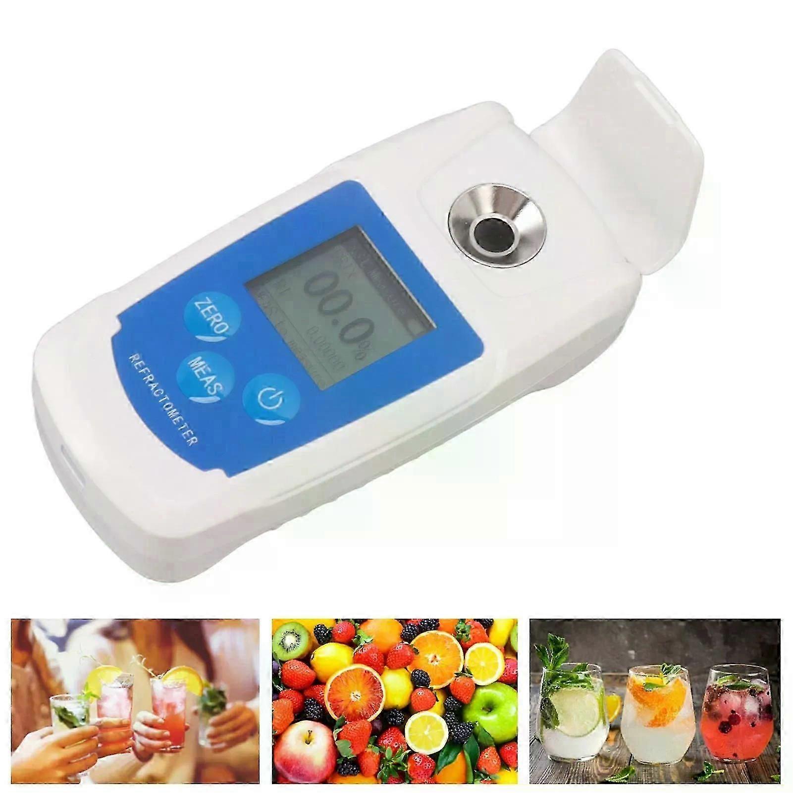 Digital Brix Meter Refractometer Fruit Juice Drinks Sprite Beverage Sugar Tester Meter Suger Content Measuring Instrument 0-55%