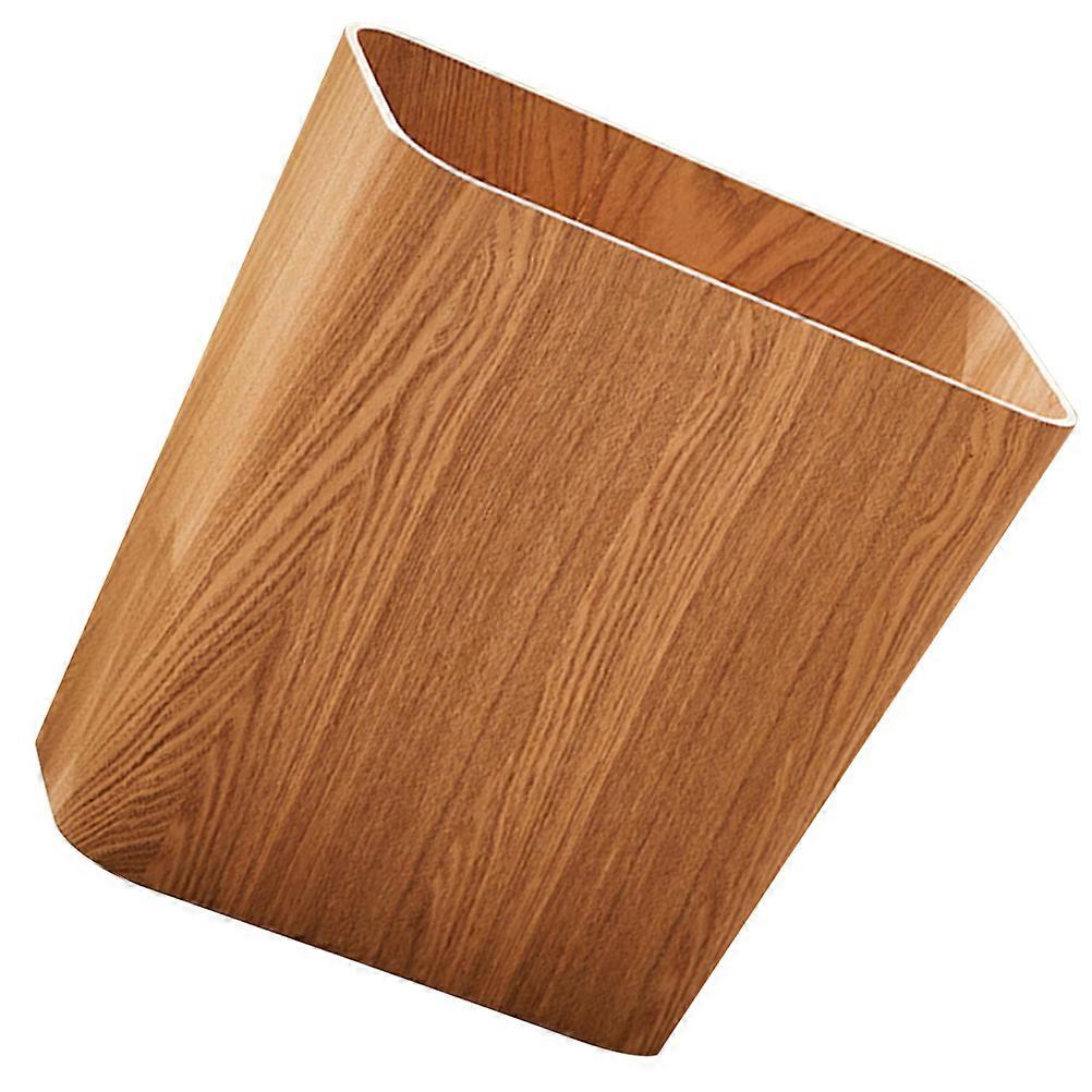 Wooden Waste Bin Rectangular Use Small Bedroom 1Pack