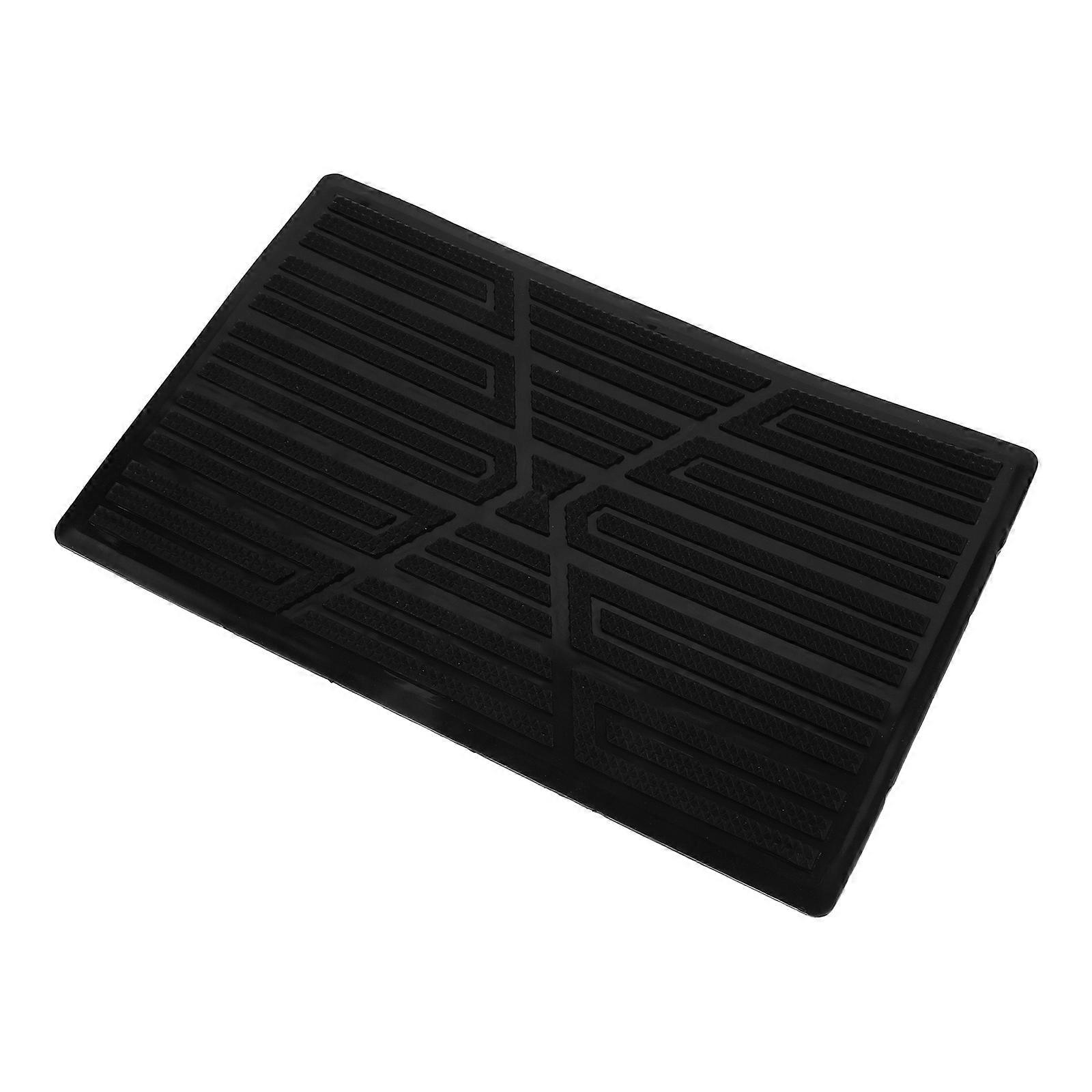 Adhesive Carpet Protector Rubber Floor Mats for Car Classic Style Flat Shape 23.00X15.00X0.80CM 1Pcs