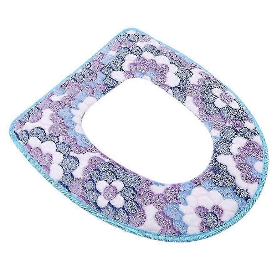 vedenpitävä universaali iso kukka koralli sametti wc-istuimen tyyny tarranauha wc-istuimen päällinen kotitalouksien wc-istuin