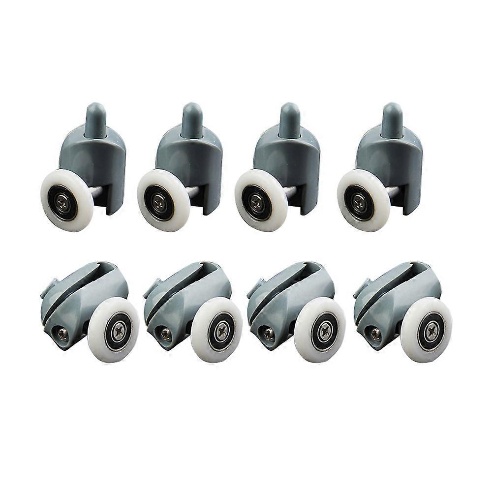 Sliding Shower Door Rollers Plastic 25mm Diameter Bathroom Installation 12Pcs