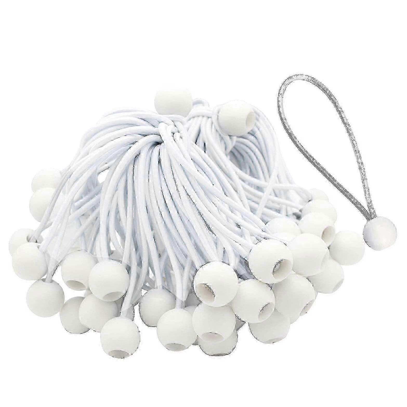 50 Pcs Bungee Cord With Balls Elastic Ties Bungee Toggles Ties For Marquees,tents Banners,flag Pole hwy