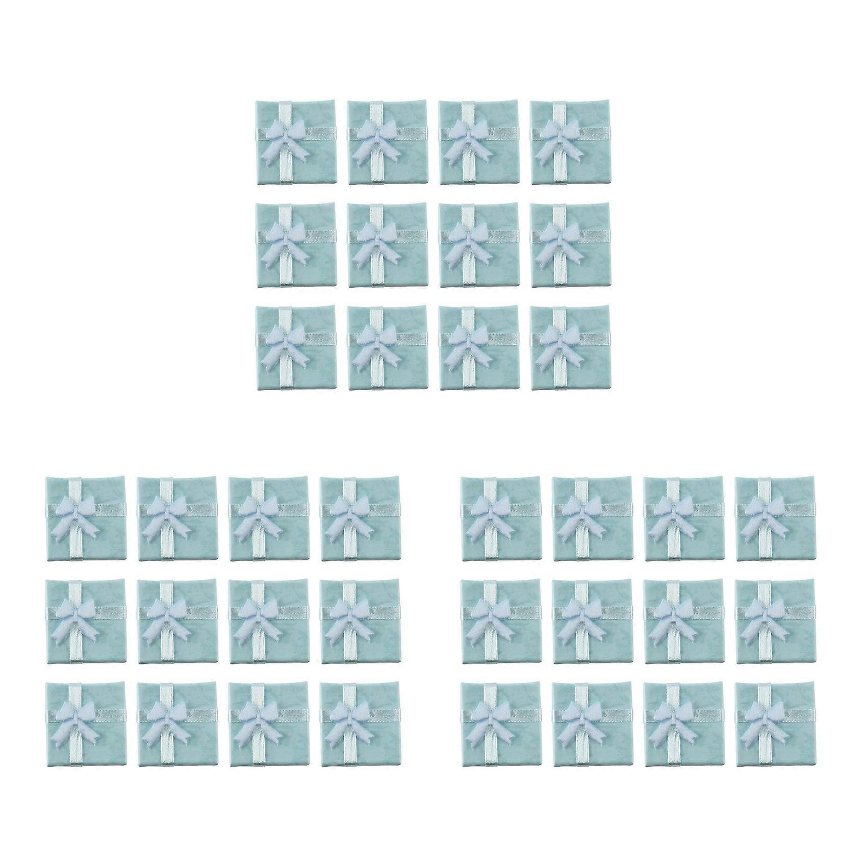 36Pcs BlueJewelry Ring Earrings Bangle Gift Boxes Cutely Small Gift Box