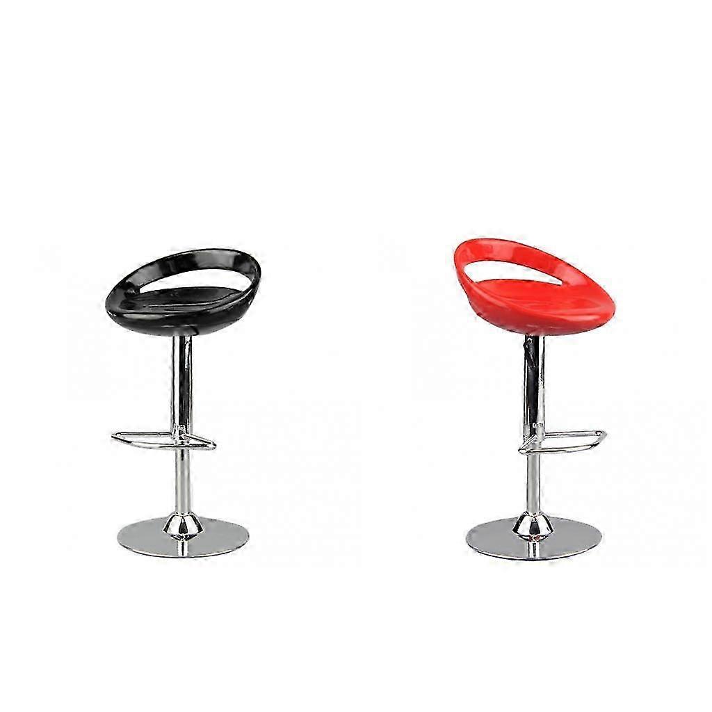 1/6 Scale Round Swivel Chair Pub Bar Stool for 12" Action Figures - Red & Black