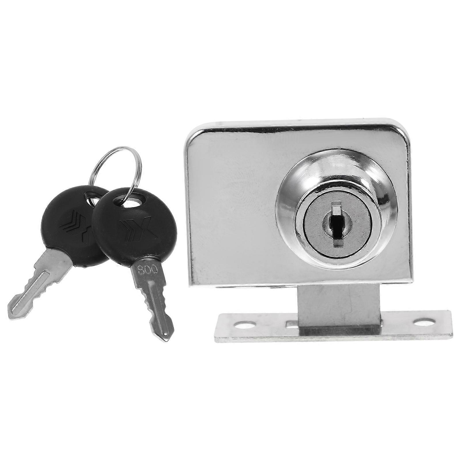 Glass Cabinet Lock Theft Resistant Display Case Lock for Home or Office Durable & Scratch Resistant Security