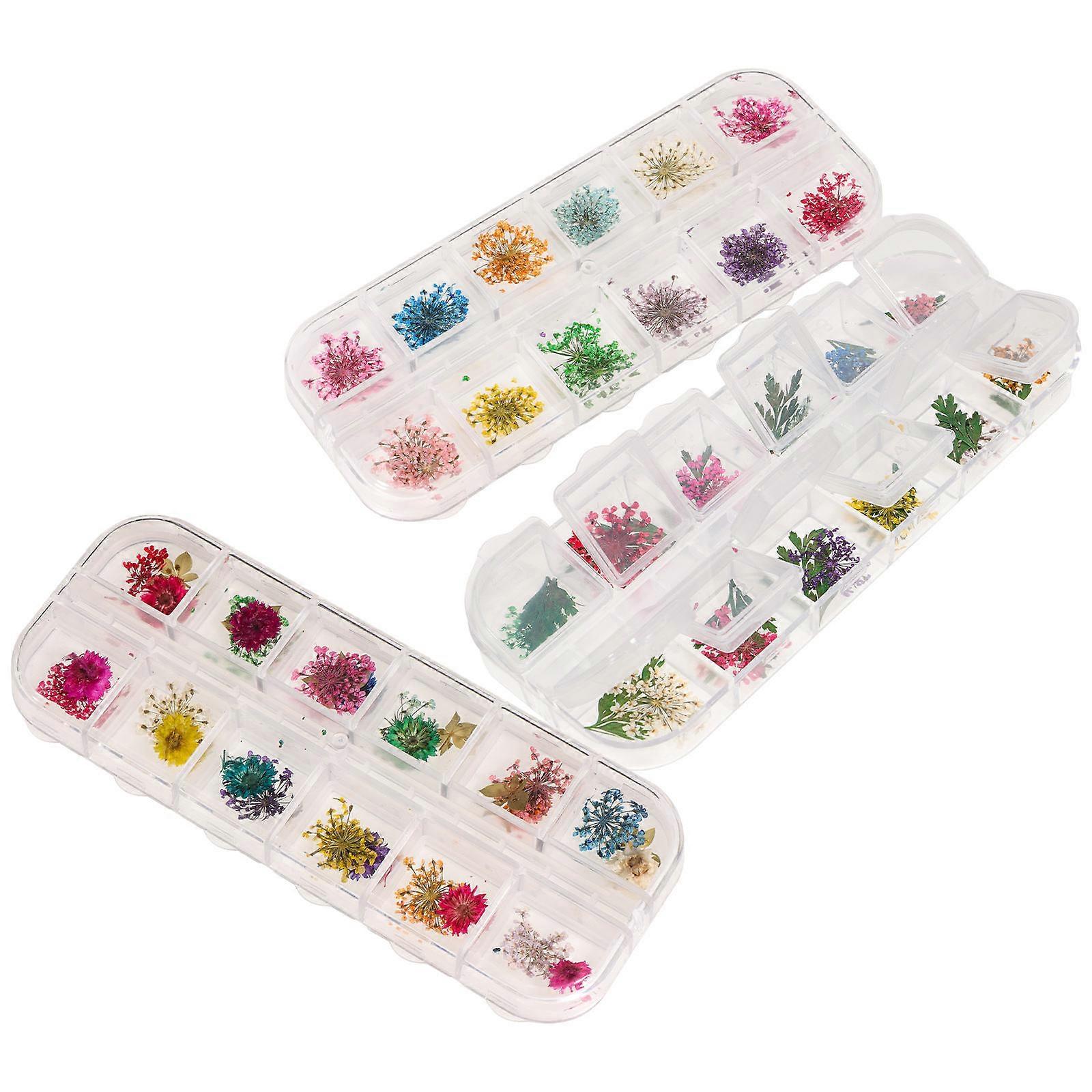 Epoxy Resin Casting Dried Crafts Decoration Assorted Color 3Pack