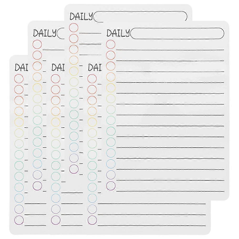 Daily Dry Erase Board Meal Planning Metal Surface Rectangular Shape Certified 6Pcs