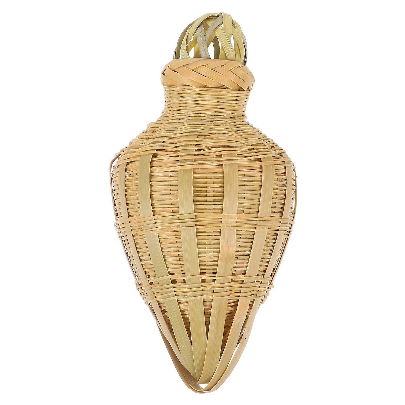 Portable Critter Enclosure Bamboo Insect Enclosure For Home Use Hand Woven Design 13.50X7.00X7.00CM 1Pack