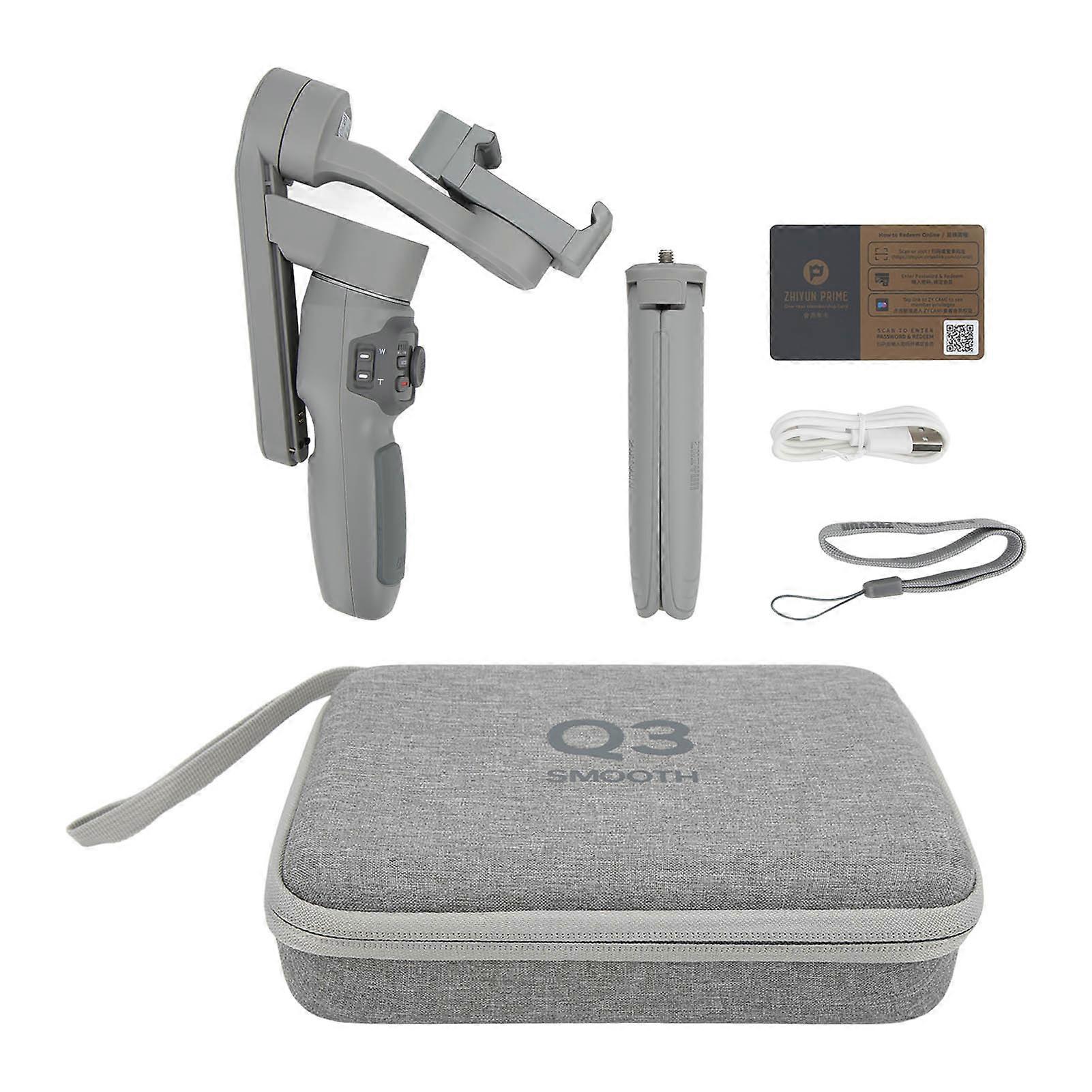 3 Axis Smartphone Stabilizer with Tripod Multifunctional Handheld Fill Light Camera Stabilizer for Shooting Video