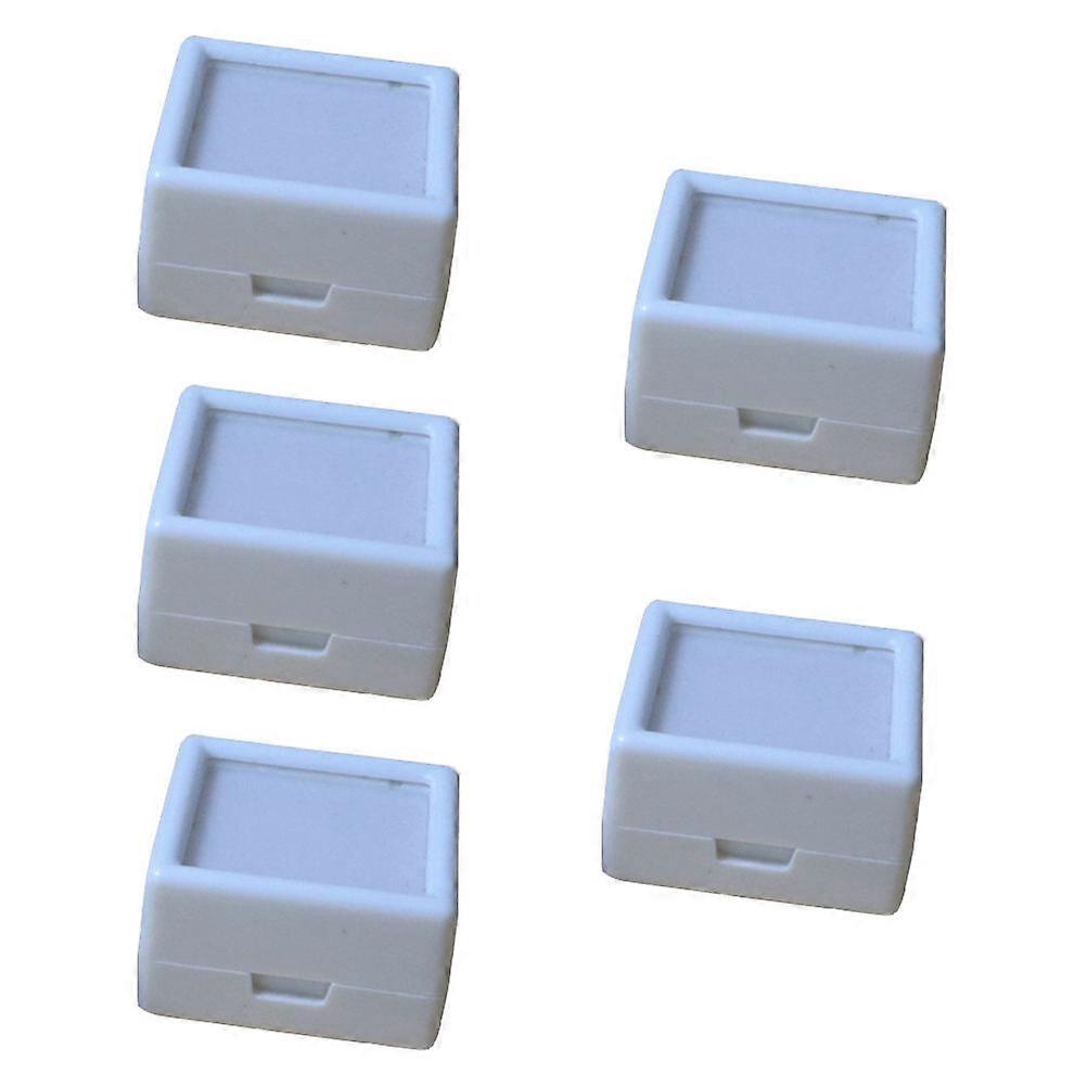 5PCS Box Gems Storage Case with Inserts for Loose Stones Elegant Jewelry Display for Gifting, Birthdays, Weddings, Anniversaries