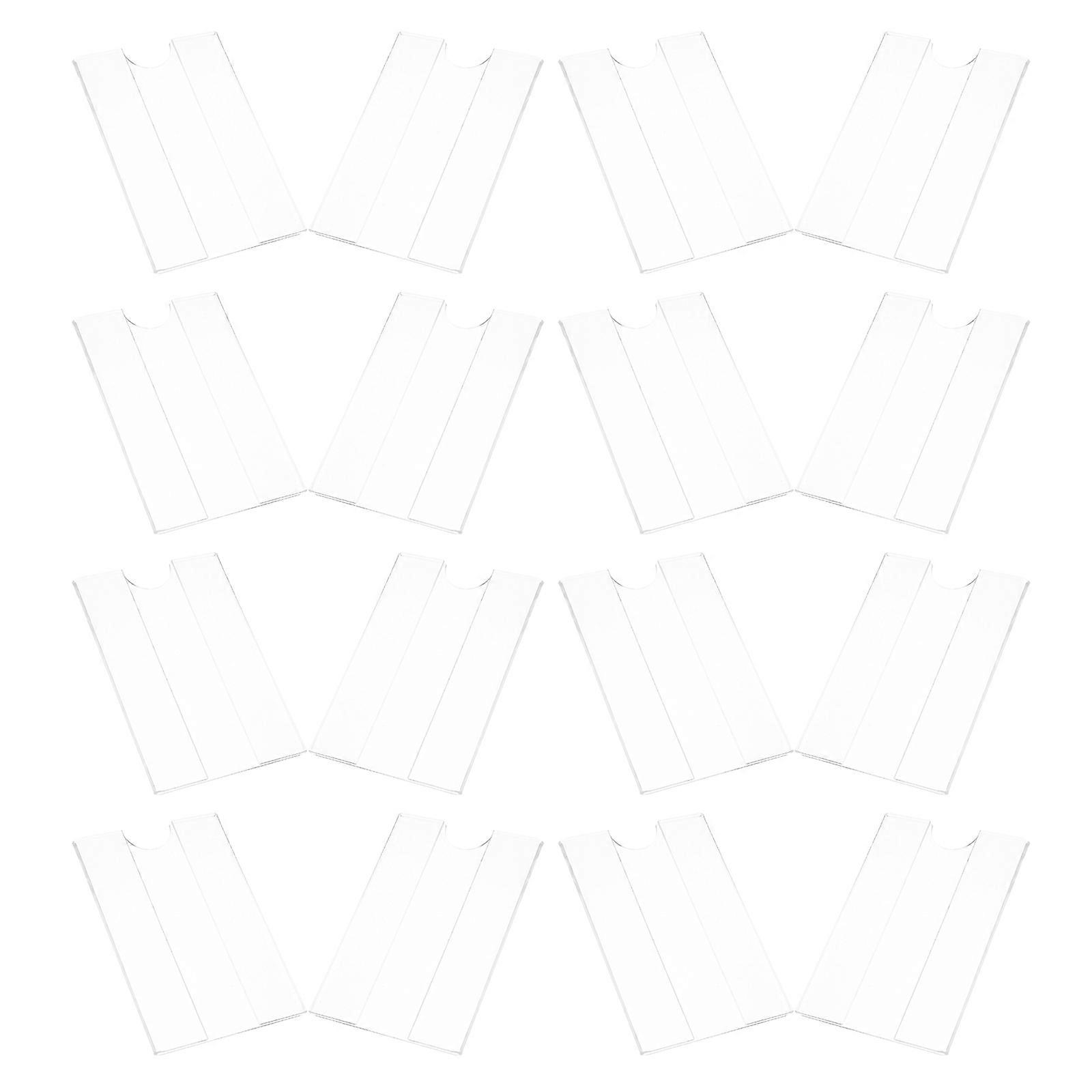 30pcs Transparent Acrylic Price Tags for Retail and Display Use Easy to Install Design