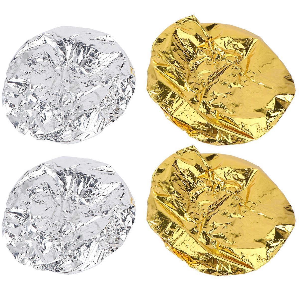 رقائق الشعر قبعات حماية الشعر استخدام صالون التجميل 30.00X30.00X0.10CM 4 قطع