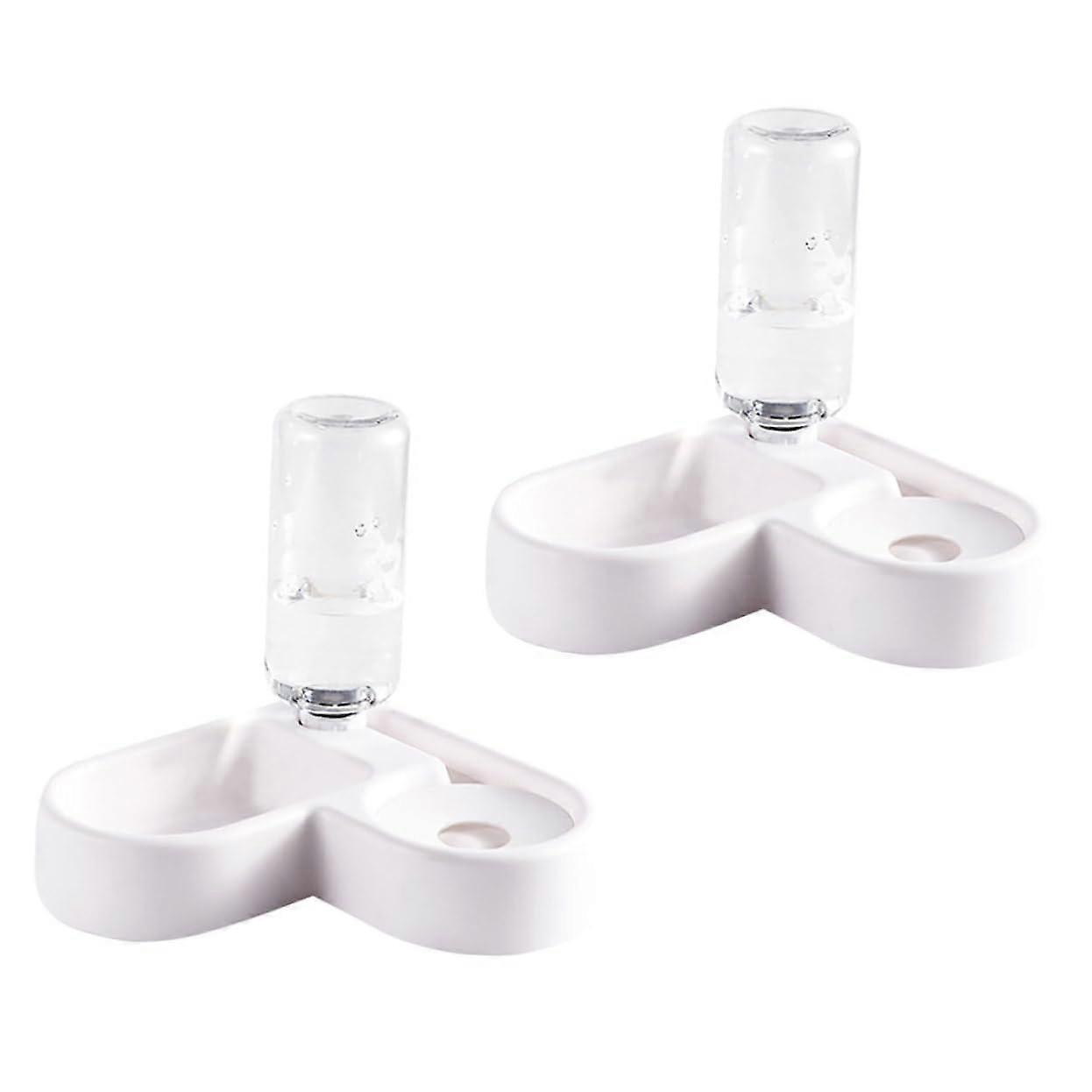 Double Pet Water Bowl Set with Automatic Water Supply for Small to Medium Dogs and Cats, Non-Slip High Capacity Design