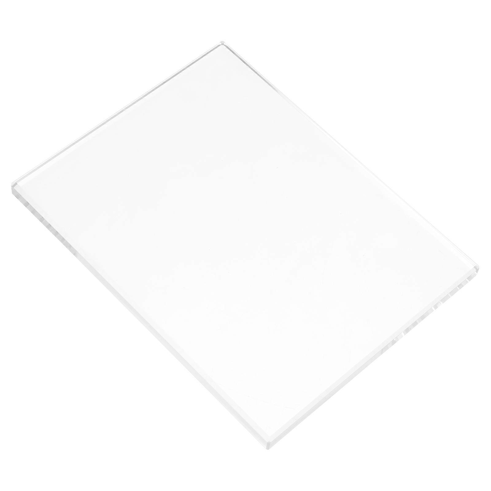 Clear Tempered Glass Sheet Board For Crafting Tools 13x10x0.8cm Perfect For DIY Projects 1Pcs