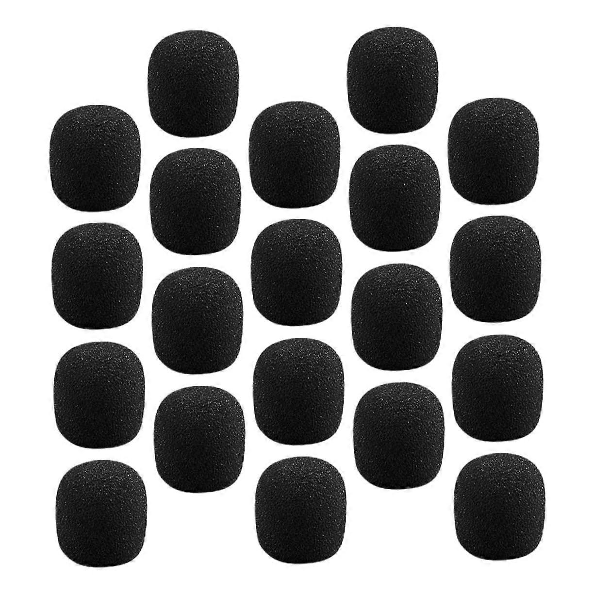 20 Pieces Microphone Windshields, Windscreen for Lavalier Microphone, Quality Microphone Covers for Durability and Practicality
