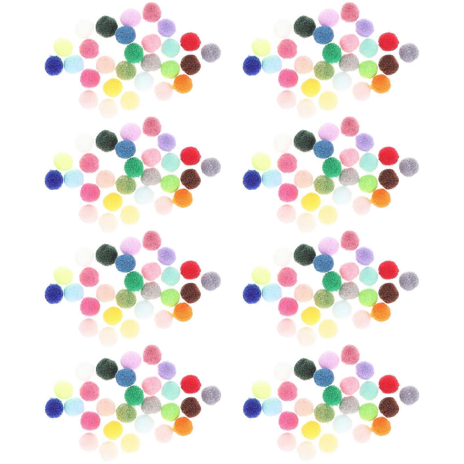 Colorful Plush Ball Toy 2000Pcs Elastic Pompons Ideal For Kids DIY Craft Projects Perfect For Hat Scarf Accessories
