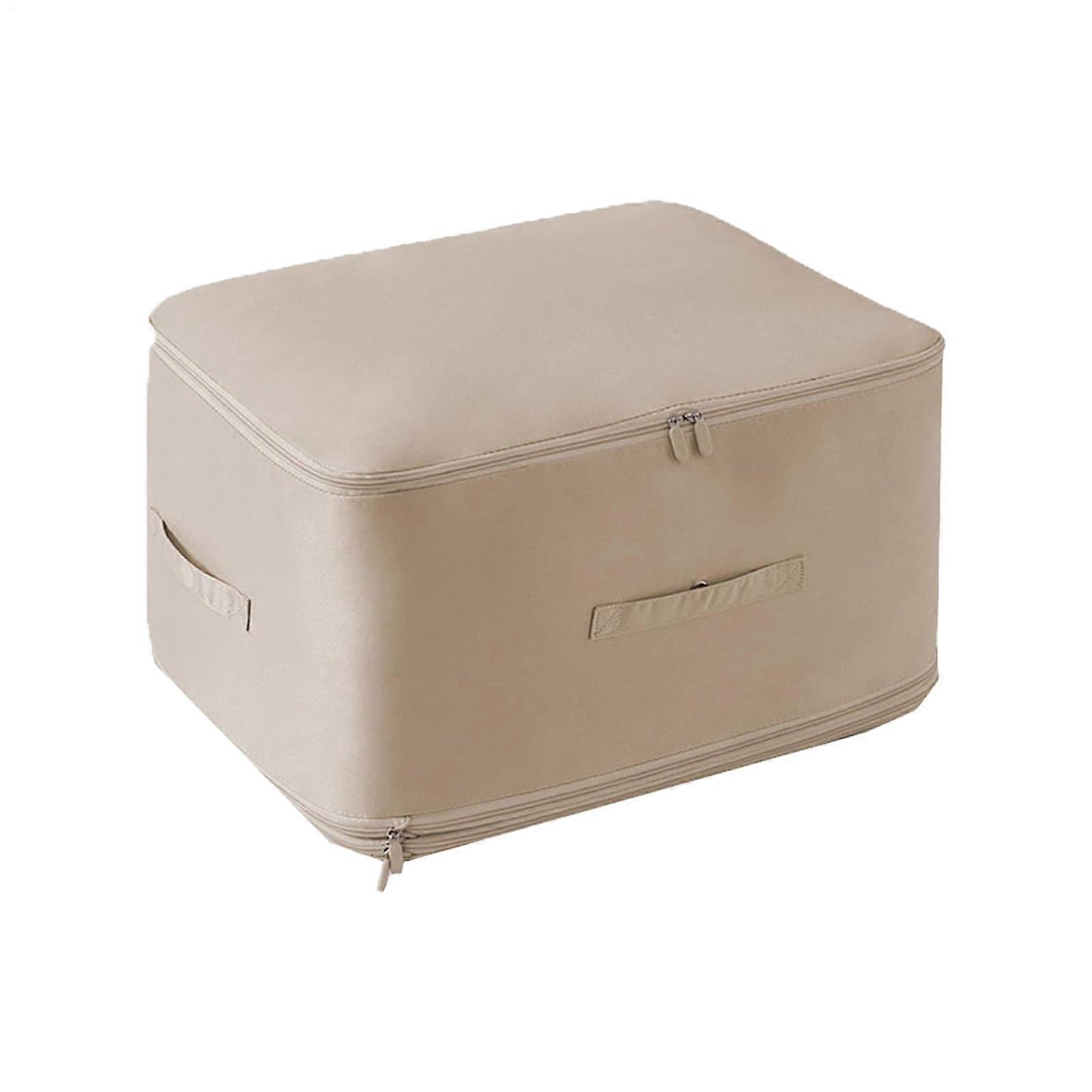 Bedspread Compression Storage Bag | Waterproof Organizer for Blankets, Clothes & Coats in Apricot, Multifunctional, Space-Saving