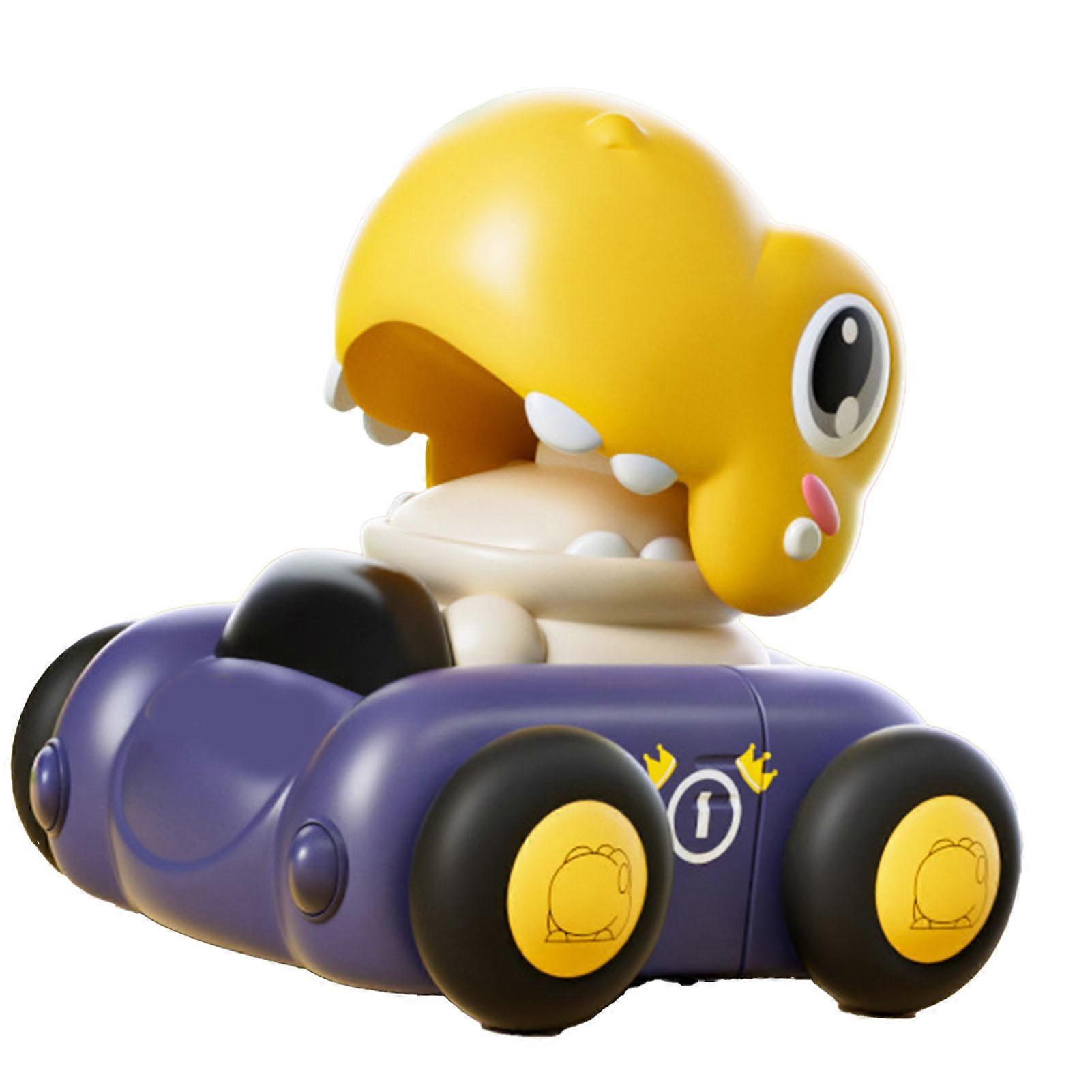 Dinosaur Press Go Inertia Toy Car Cartoon Animal Racing Promote Motor Skill Push Go Friction Car Toy