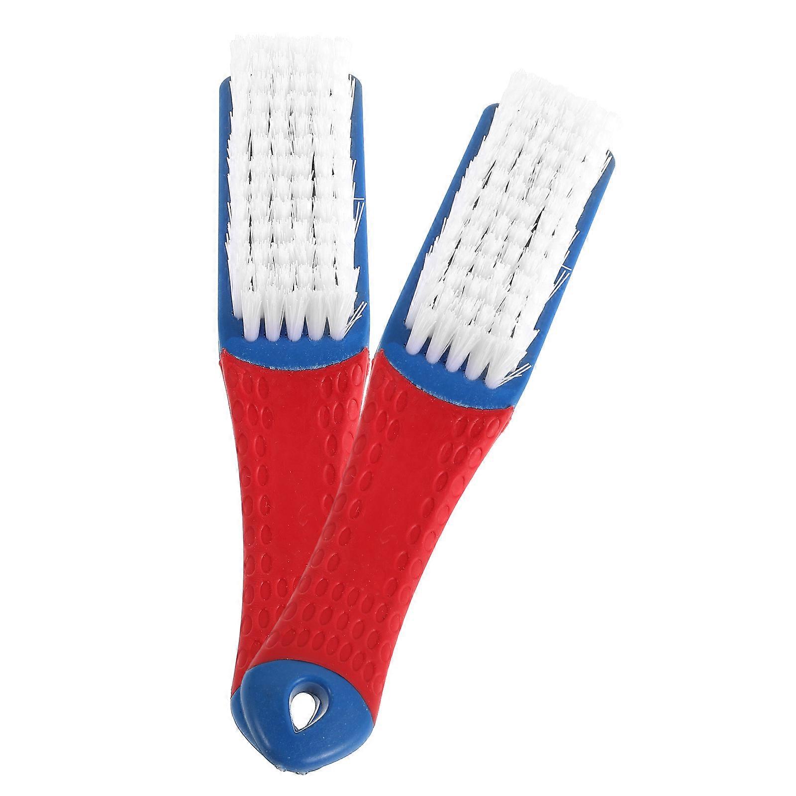 Laundry Brush For Stains Nano Soft Bristles Multifunctional Design Sky-Blue 15.00X3.00X2.00Cm 2Pcs