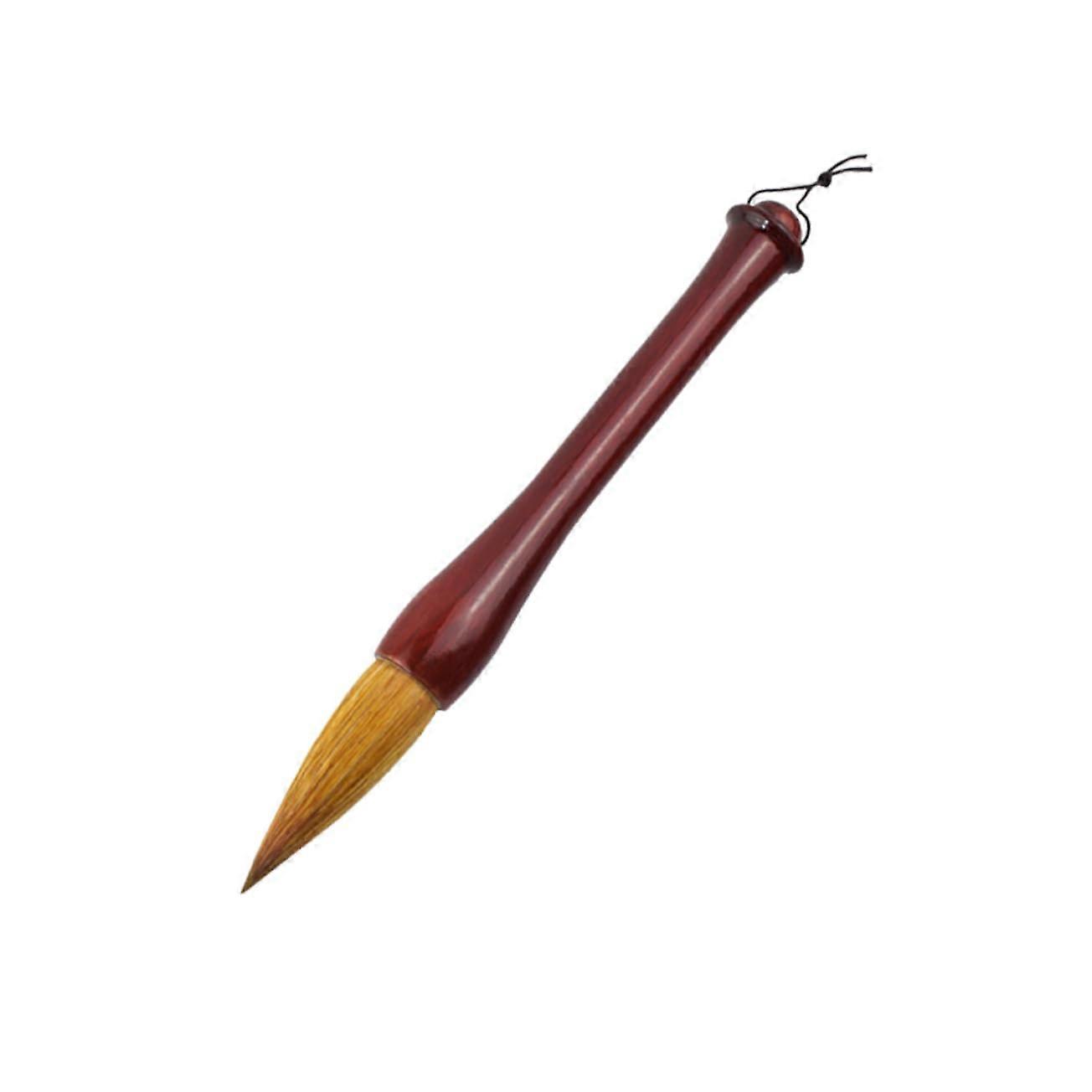 Calligraphy Writing Brush Pen Set Refillable Black Brush Pen with Feather Quill and Bamboo Handle for Chinese Writing and Drawing