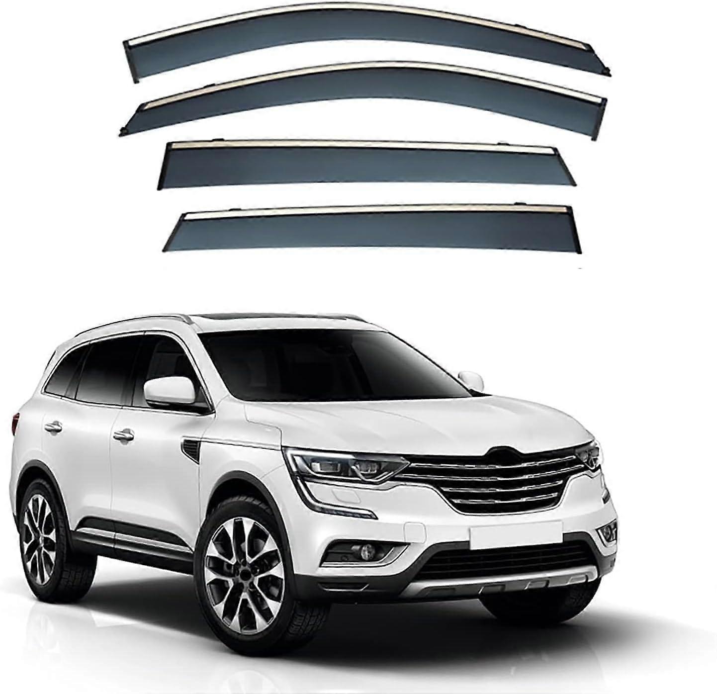 Car Wind Deflector for Koleos HC 2017-2023, 4 Pcs Side Window Rain and Wind Protection Accessory, Fit and Durable