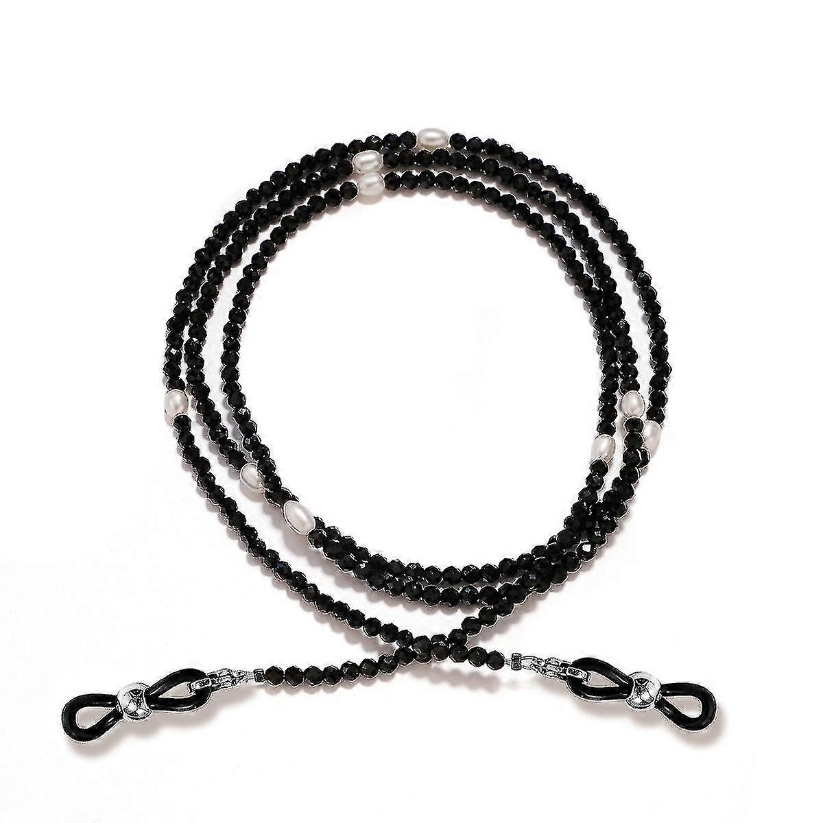 Adjustable multifunctional natural freshwater pearl eyewear chains and mask lanyards, suitable for all types of glasses